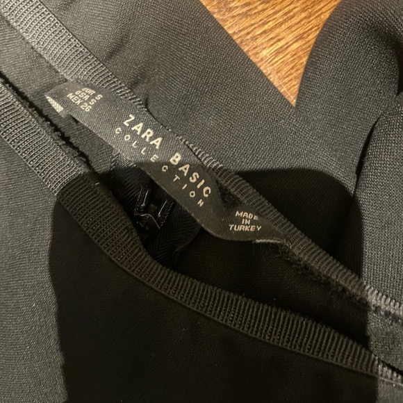 Zara Black off the shoulder midi dress SMALL - Picture 3 of 4